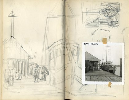 Sketchbook Spread With Photo